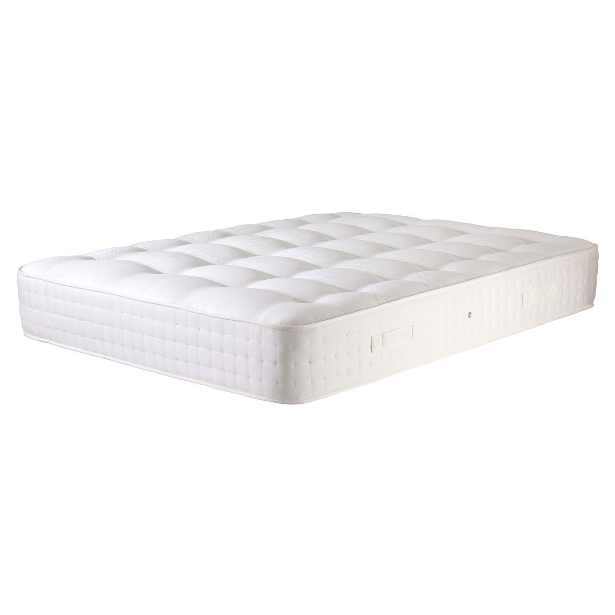 Pocket Spring Bed Company Pemberley Mattress & Light Grey Full Ottoman Divan in 3 Sizes