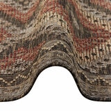 Concept Looms Sumac Brown Rust Indoor Outdoor Rug, in 3 Sizes