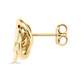 14ct Yellow Gold Large Love Knot Earrings