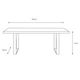 Gallery Chisbury Acacia Live Edge Dining Table, Seats 4-6