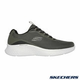 Skechers Mens Lite Pro Frenner Trainer in Olive