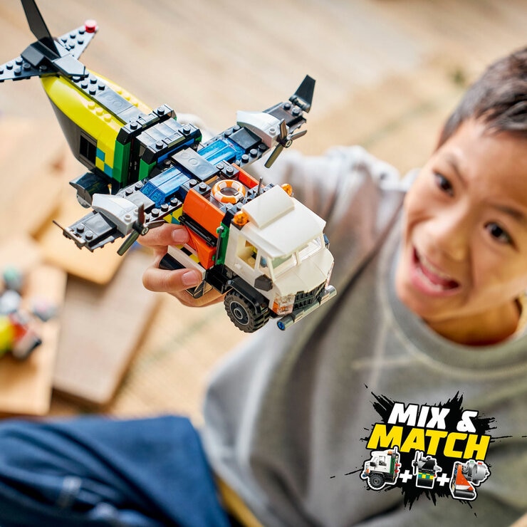 LEGO City Airplane, Service Truck and Hovercraft Remix - Model 60505 ( 7+ Years)