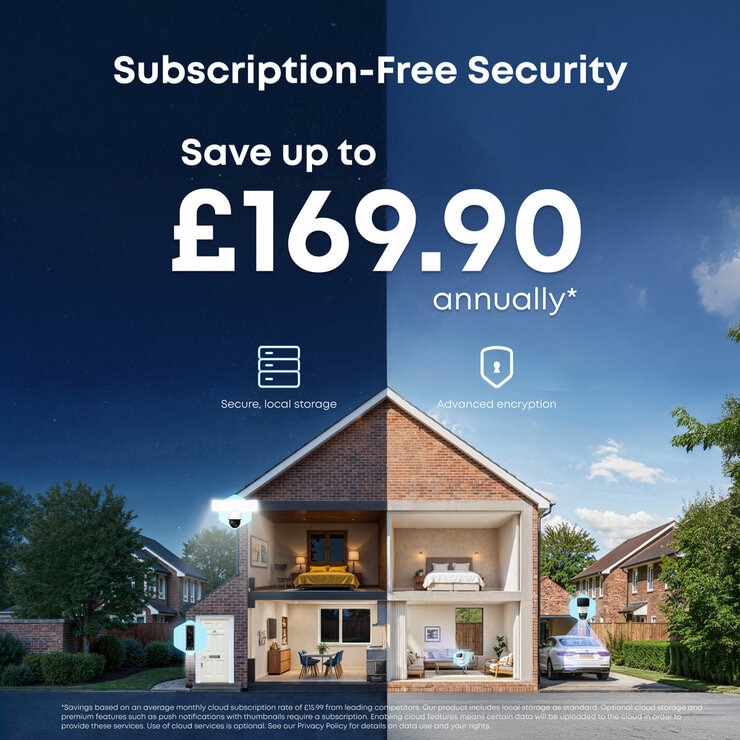 eufy C220 2K Pan-Tilt Smart Indoor Camera 3 Pack - No Monthly Fees