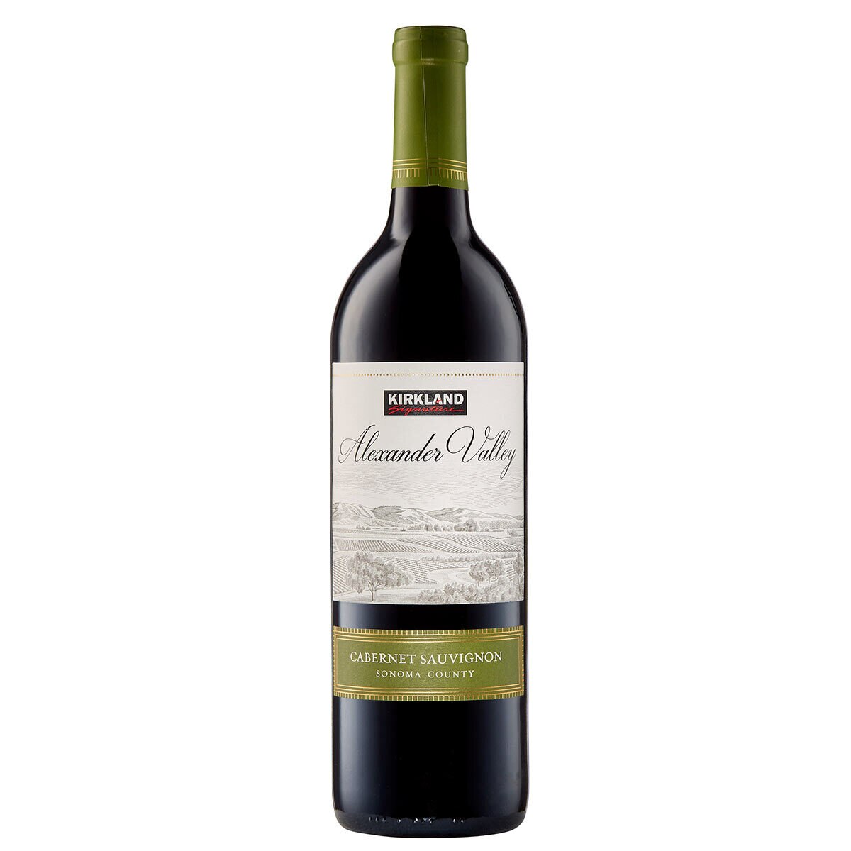 Image ofKirkland Signature Alex Valley bottle of wine