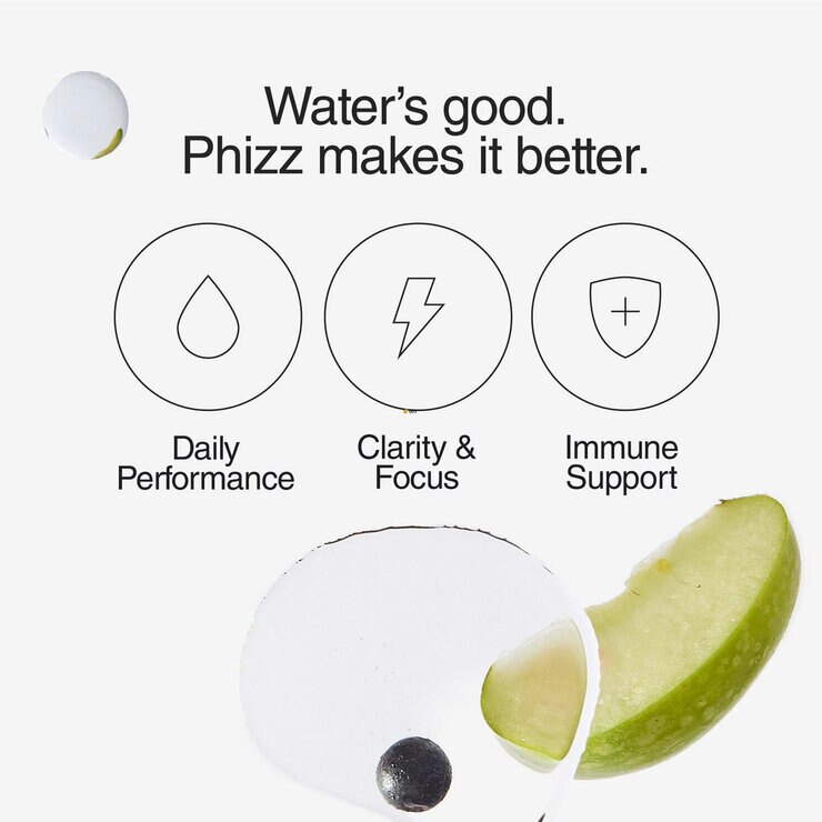 information on Phizz effervescent electrolytes in apple and black currant