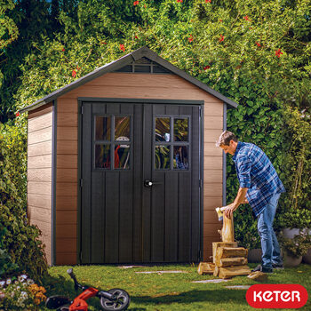 2.1 x 1.2m Keter Keter Oakland 7ft 5" x 4ft Shed 