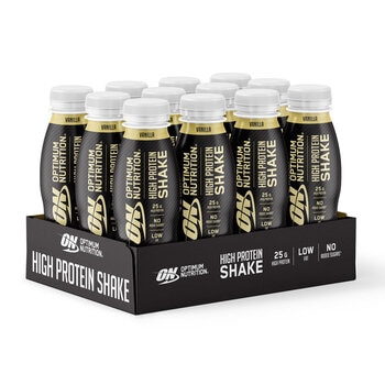 Optimum Nutrition High Protein Shake, Vanilla 12 x 330ml Optimum Nutrition High Protein Shake, Vanilla 12 x 330ml