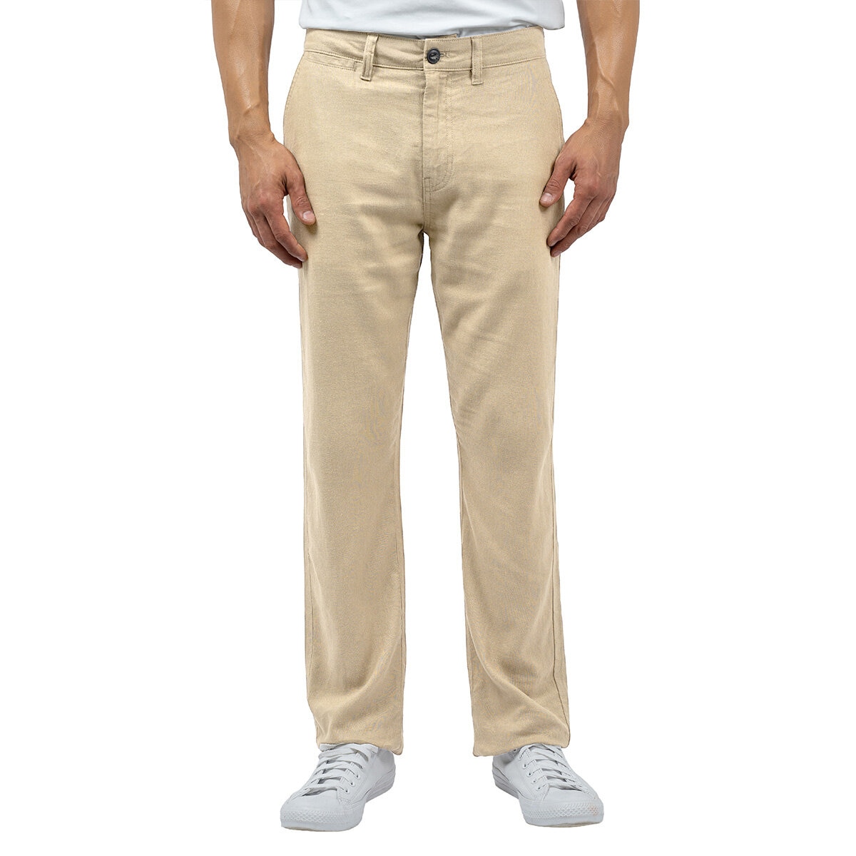 Jachs Men's Linen Chino Pant