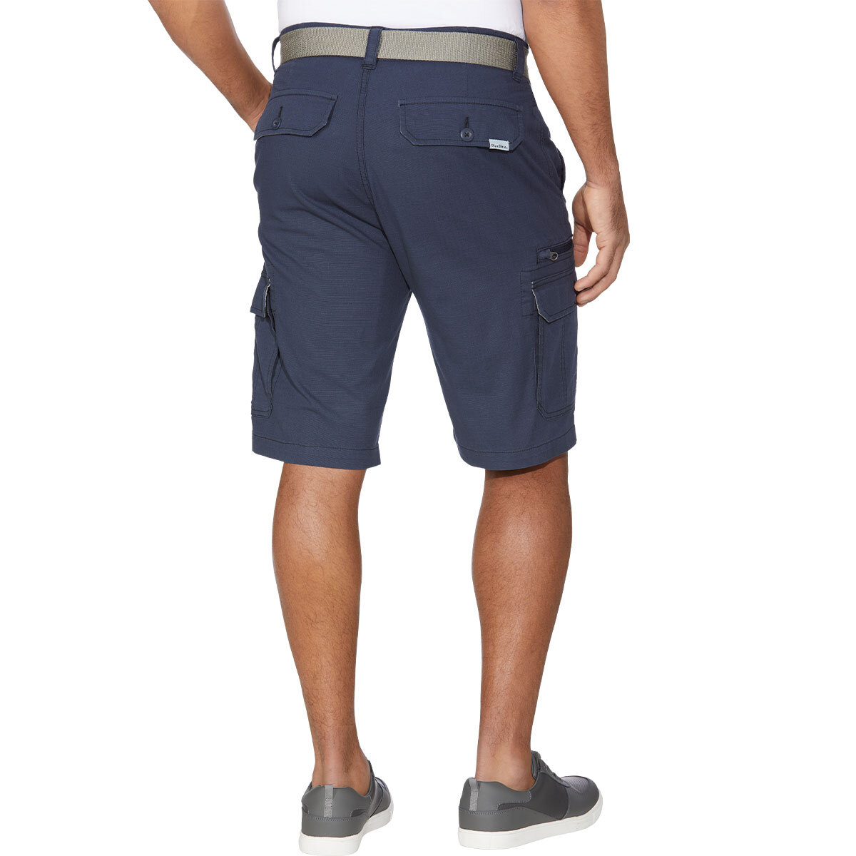 Back image of navy shorts