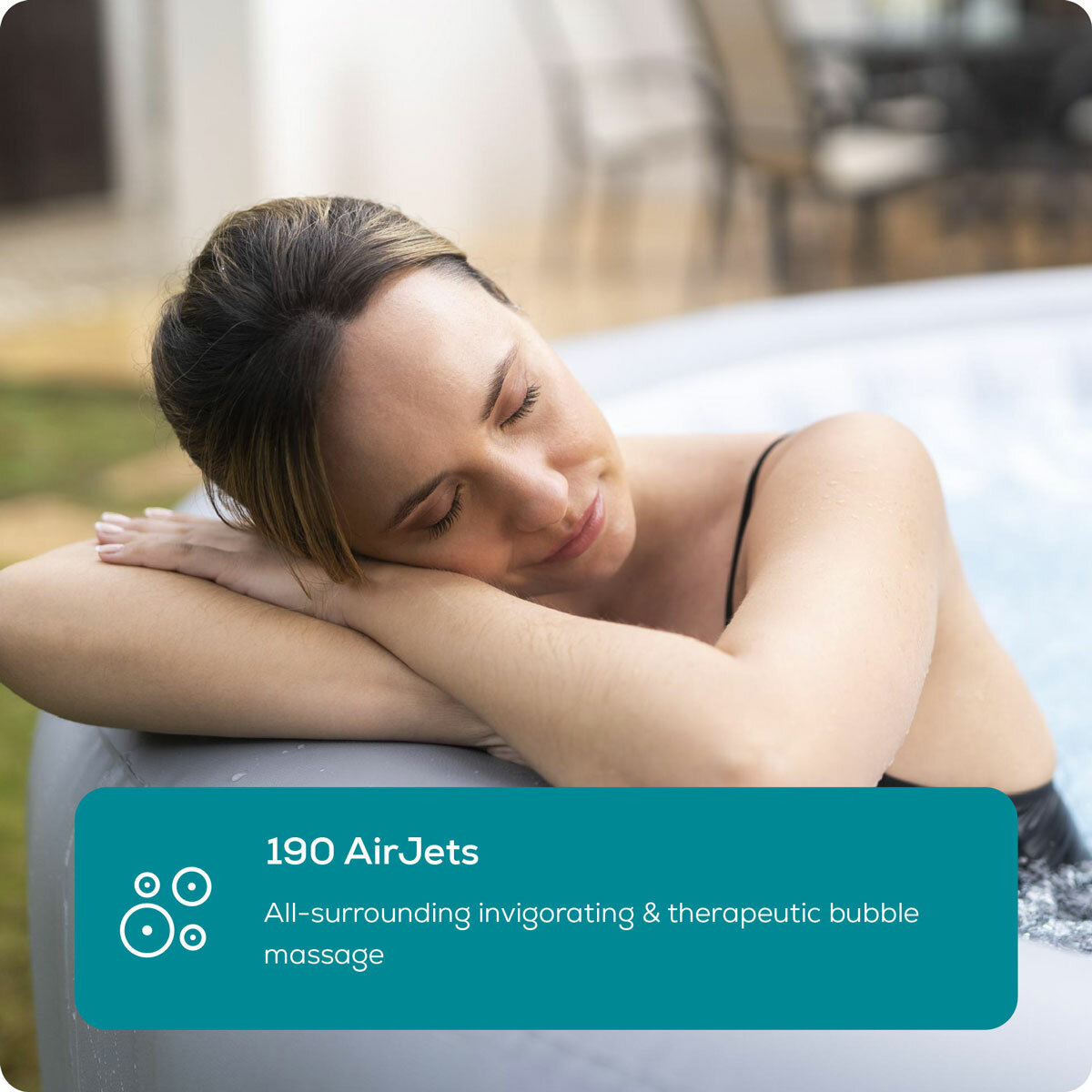 Lay-Z-Spa Grenada 190 AirJet 8 Person Inflatable Spa