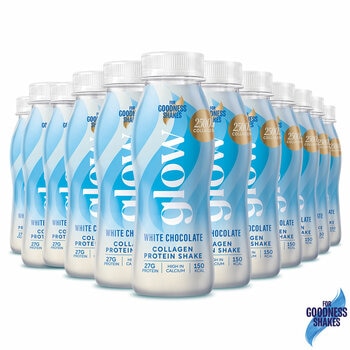 For Goodness Shake, Glow Collagen White Chocolate Protein Shake, 12 x 250ml