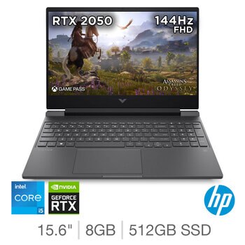 HP Victus, Intel Core i5, 8GB RAM, 512GB SSD, NVIDIA GeForce RTX 2050, 15.6 Inch Gaming Laptop, 15-fa1004na