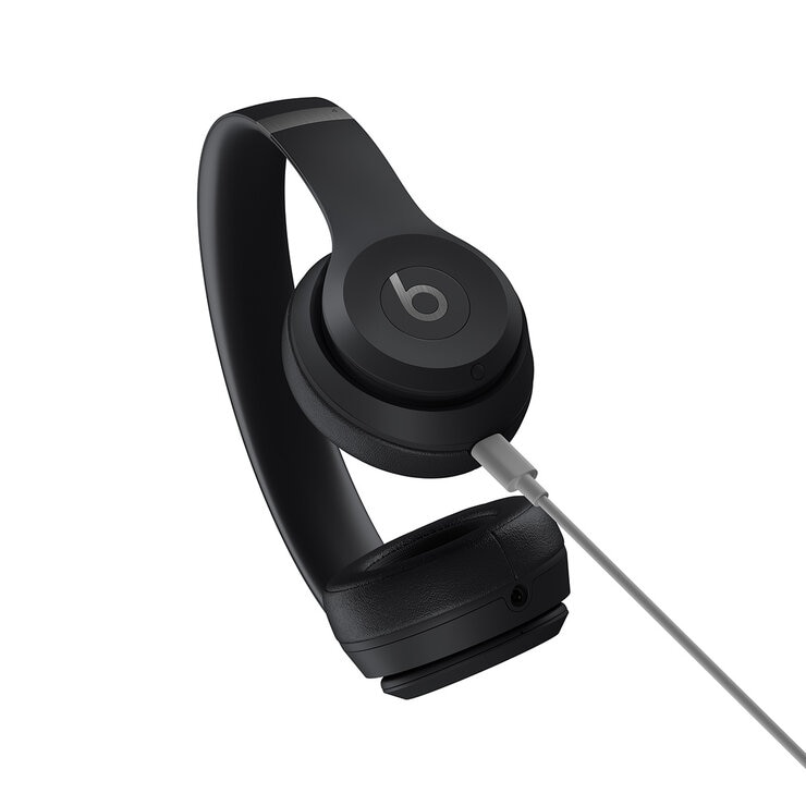 Beats Solo4 Wireless On-Ear Headphones in Matte Black, MUW23ZM/A