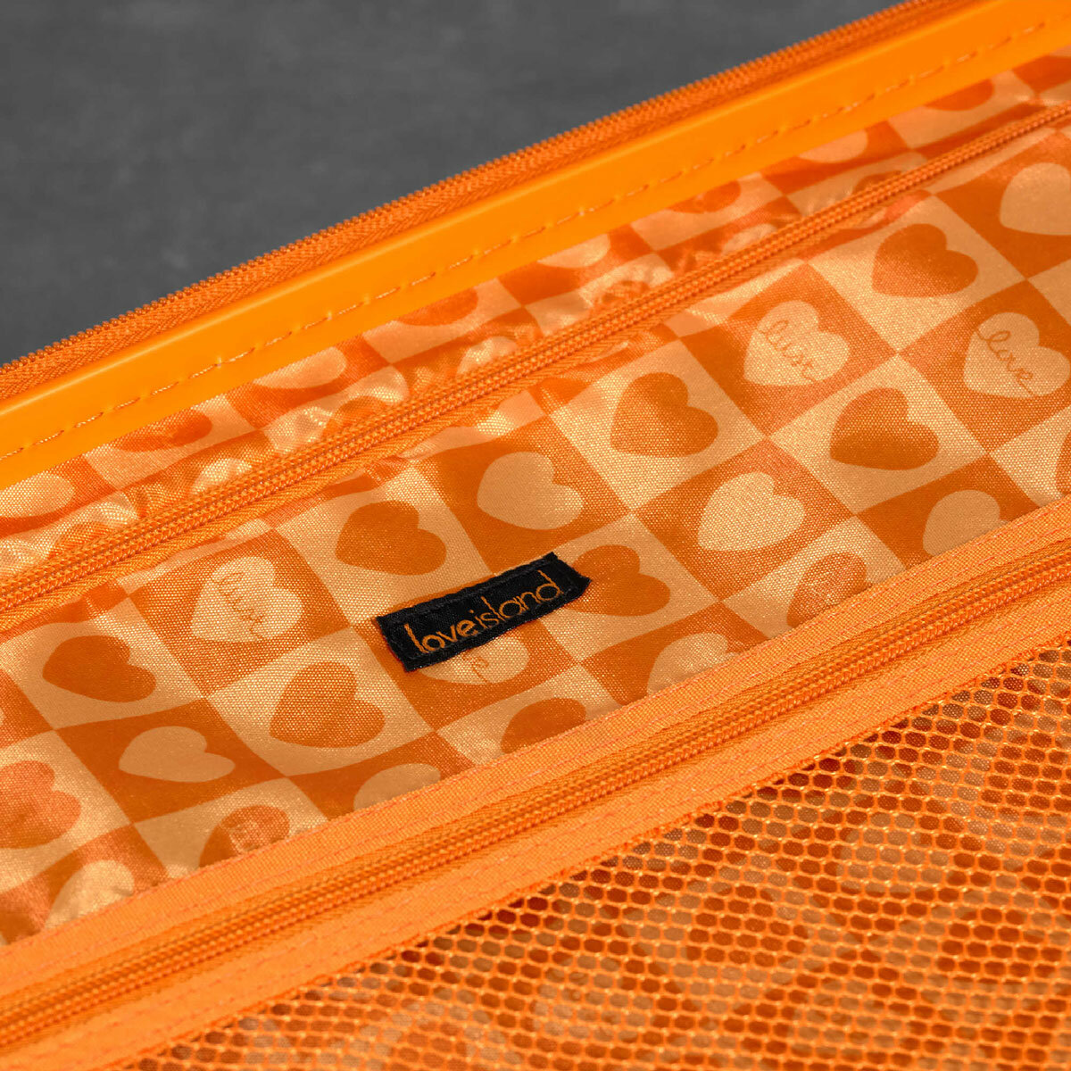 ROCK Love Island Large Suitcase White / Orange