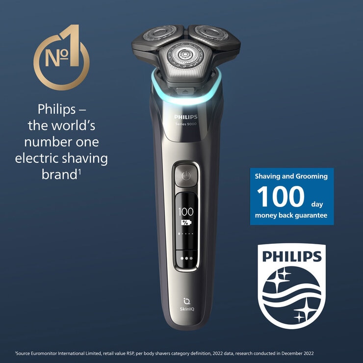 Front Profile of Philips Series 9 Shaver