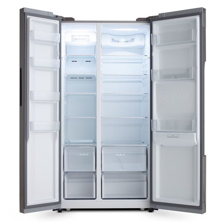 Haier HRF522IG7, Side by Side Fridge Freezer A++ Rating in Silver