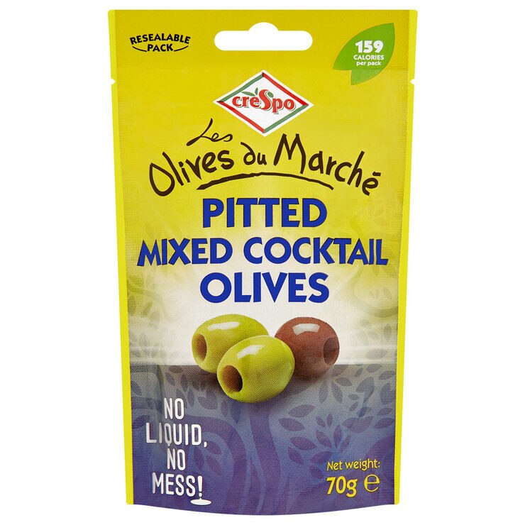 Crespo Pitted Mixed Cocktail Olives, 24 x 70g Costco UK