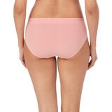 DKNY Women's Seamless Rib Knit 4 Pack Bikini Brief in Pink/Nude