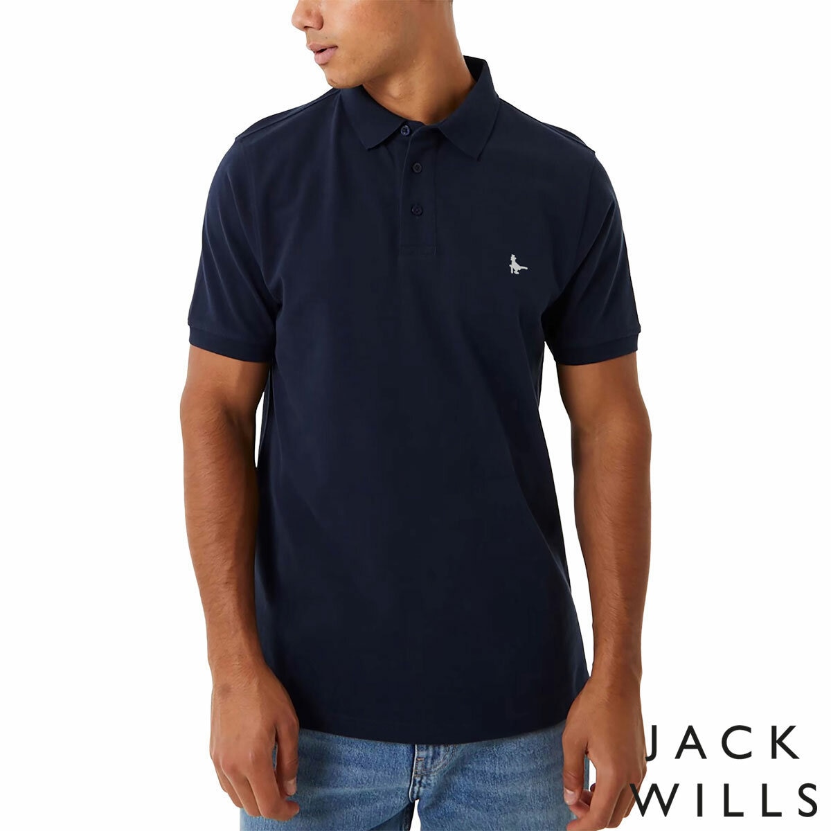 Jack Wills Men's Polo Shirt in Navy