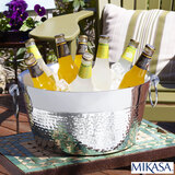 Mikasa Double Wall Stainless Steel Hammered Beverage Tub