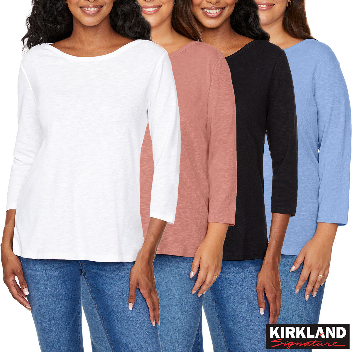 Kirkland Signature Ladies Boatneck Tee