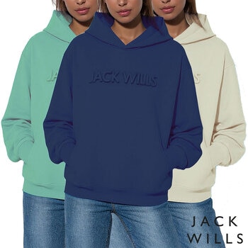 Jack Wills Ladies Embossed Logo Hoody