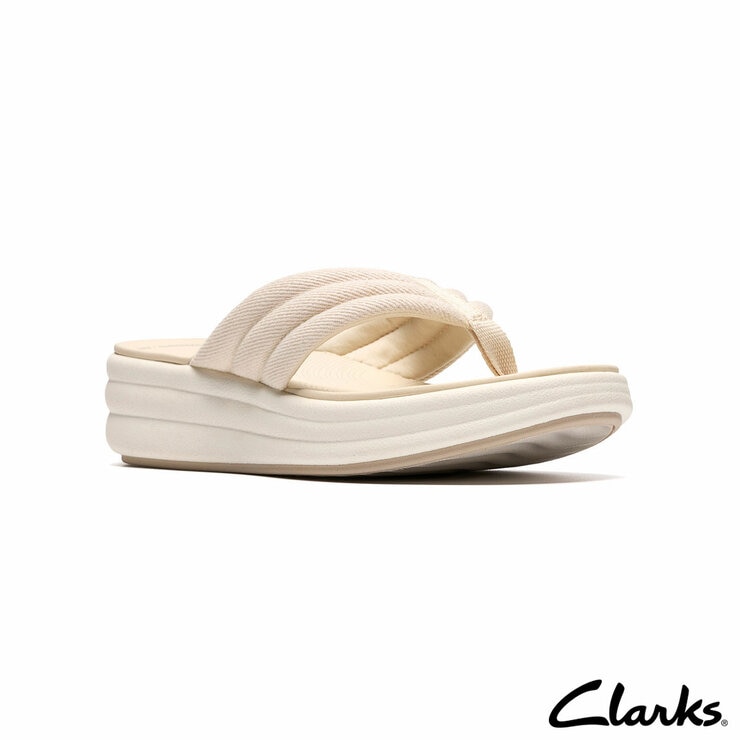 Clarks Ladies Drift Carmen Sandal in Cream Clarks Ladies Drift Carmen Sandal in Cream