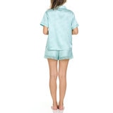 Flora Nikrooz Ladies Satin Pyjama Set in Blue