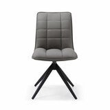 Indus Valley Skylar Grey Faux Leather Dining Chair, 2 Pack Indus Valley Skylar Grey Faux Leather Dining Chair, 2 Pack