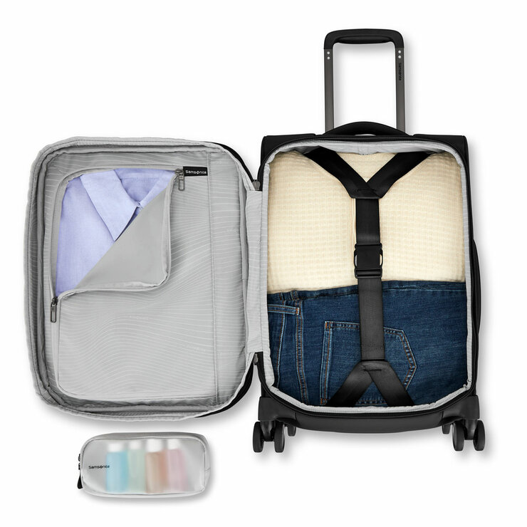 Samsonite Apex XLT 2 Piece Softside Set in Black Samsonite Apex XLT 2 Piece Softside Set in Black