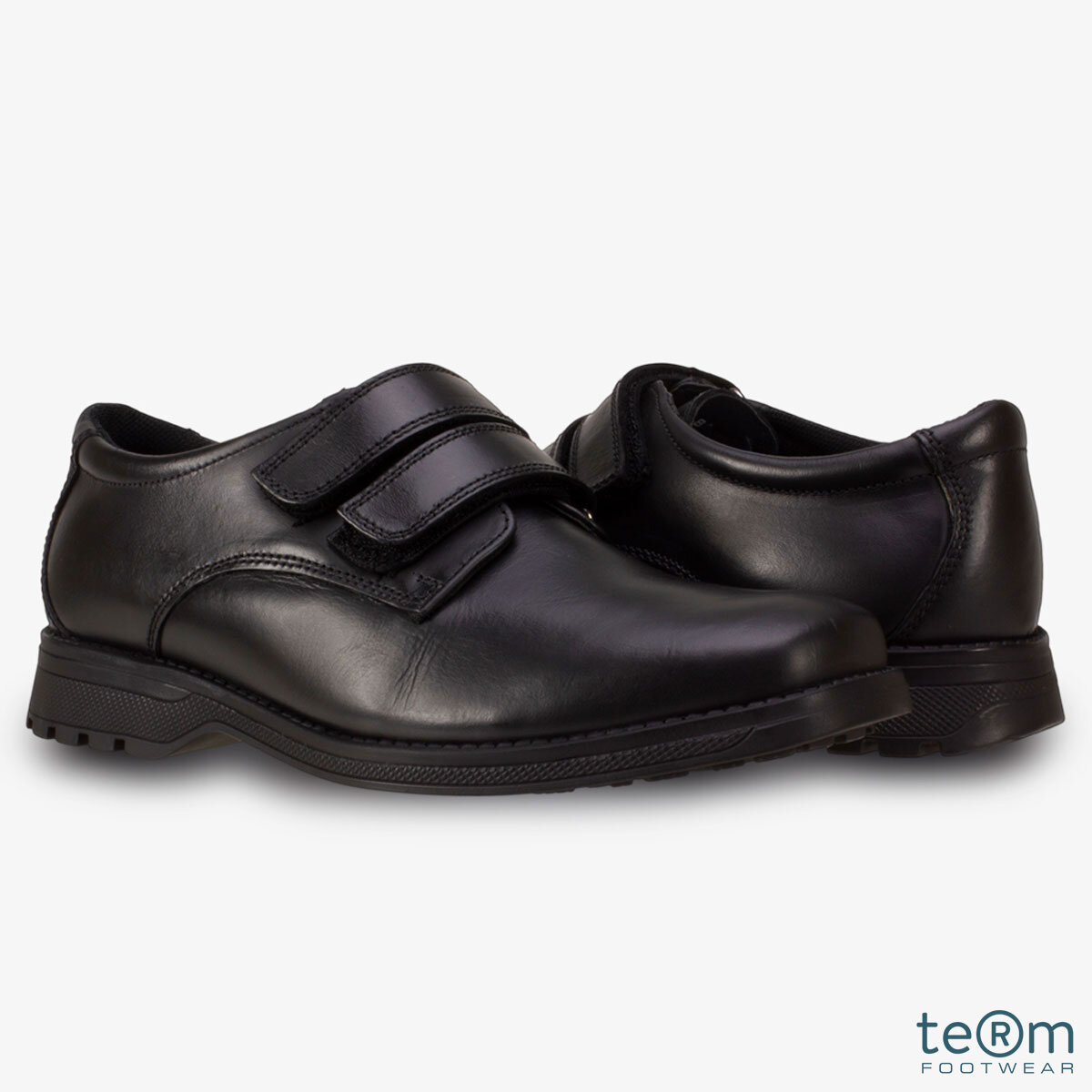 TeⓇm Class Leather Boy's School Shoes in 10 Sizes
