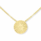14ct Yellow Gold Textured Disc Pendant 14ct Yellow Gold Textured Disc Pendant