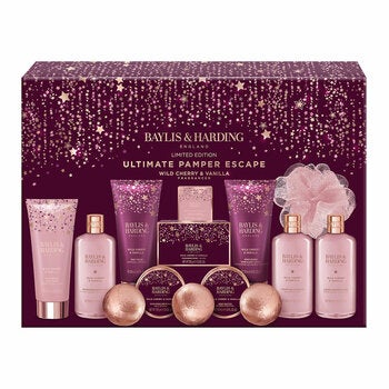 Baylis & Harding Ultimate Pamper Gift Set, Wild Cherry and Vanilla