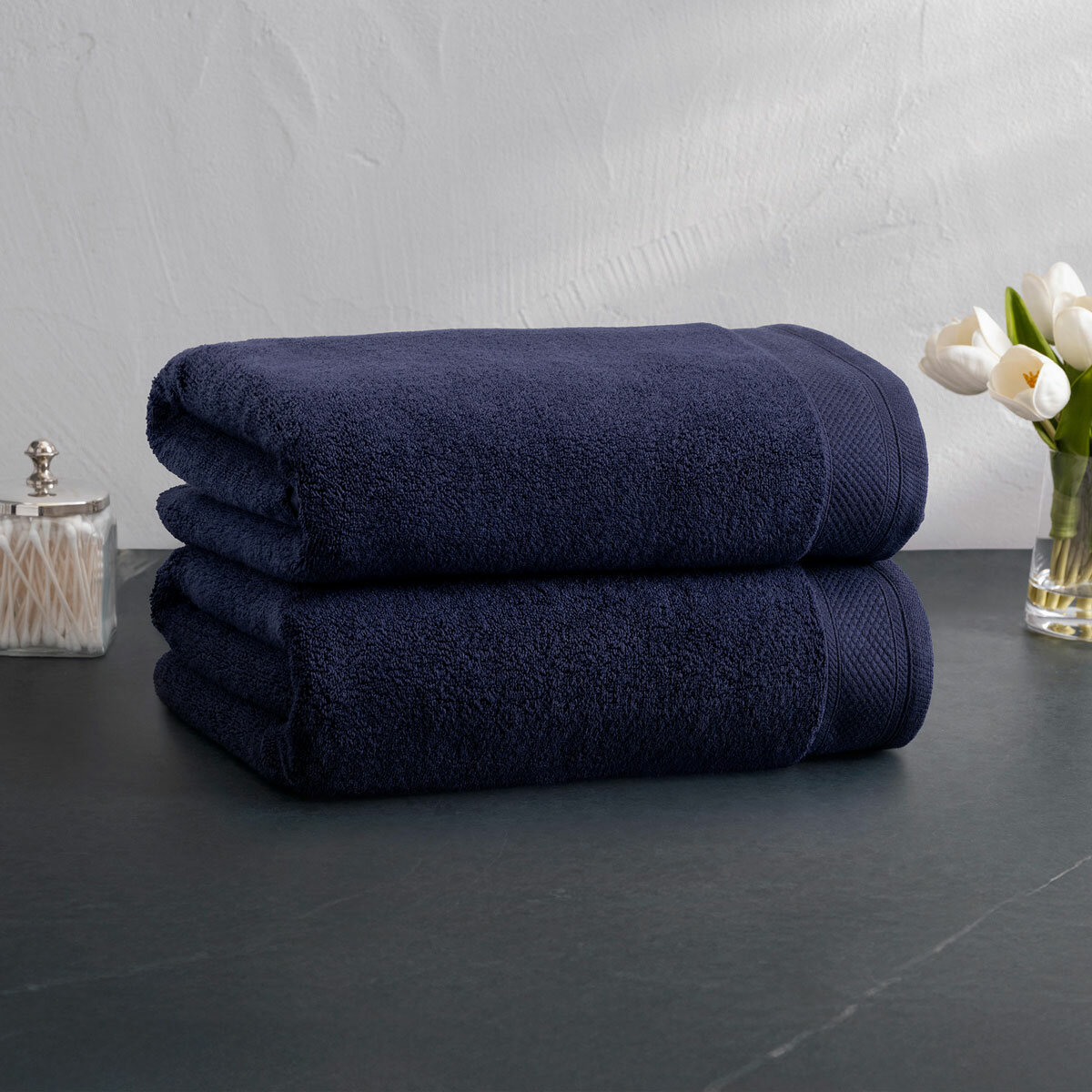 two towels stacked