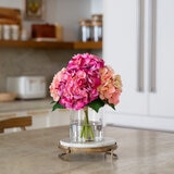 Real Touch Artificial Hydrangea in Vase in 2 Colours