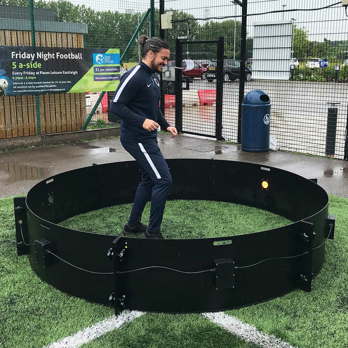 Lifestyle image of a man inside the Elite Skills ICON Fast Feet Arena Lifestyle image of a man inside the Elite Skills ICON Fast Feet Arena