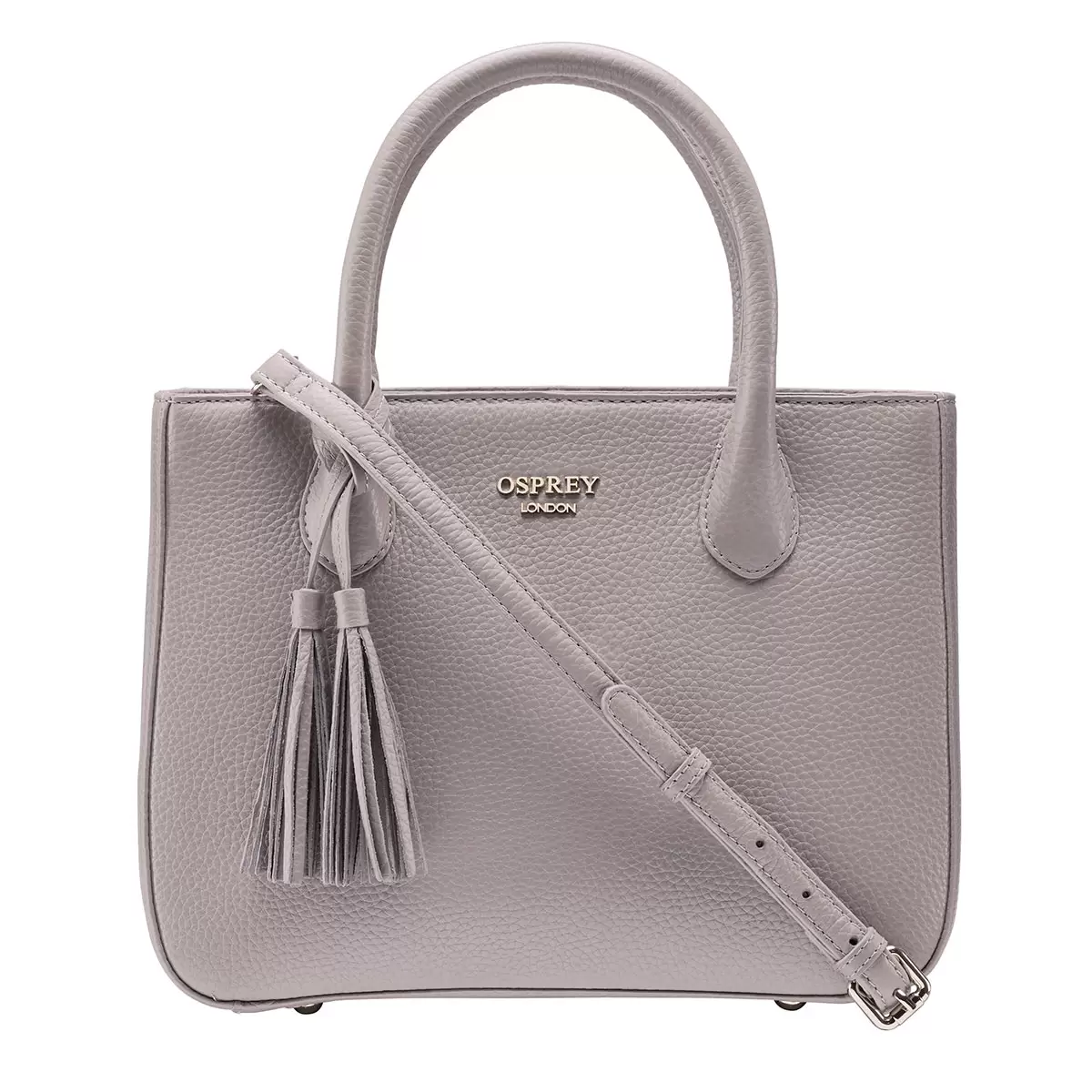 Osprey London Coast Leather Women's Grab Handbag, Taupe
