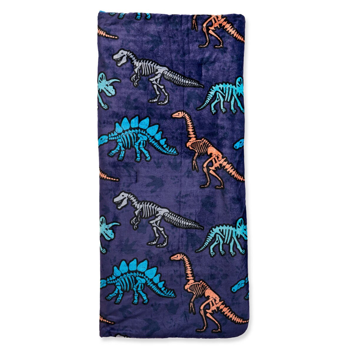 Northwest Cloud Touch Faux Fur Slumber Bag 137 x 142 cm, Dinosaur