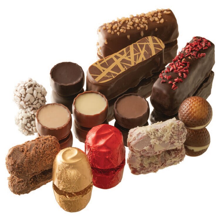 Cut out image of chocolates on white background Cut out image of chocolates on white background