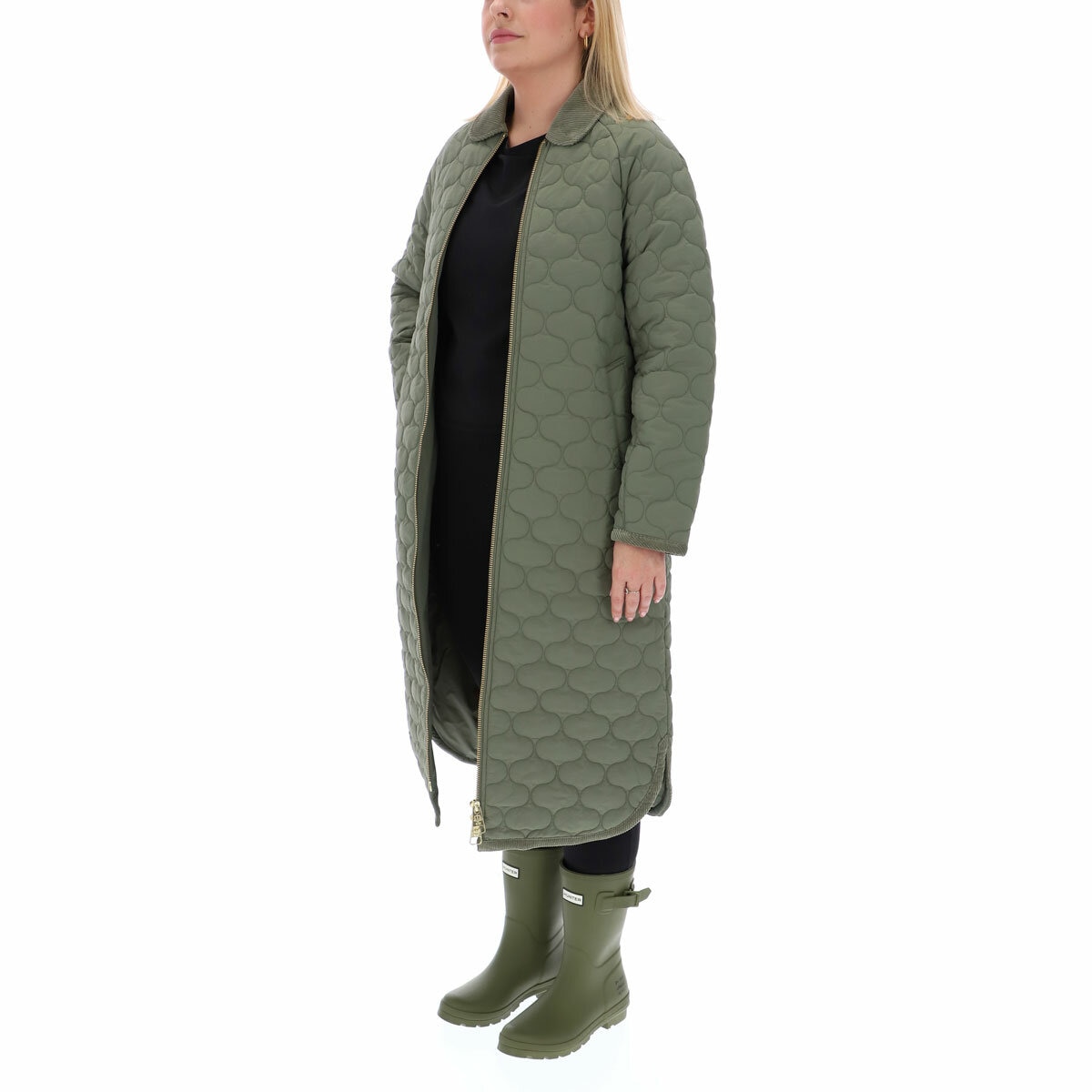 Hunter Women's Quilted Coat in Green