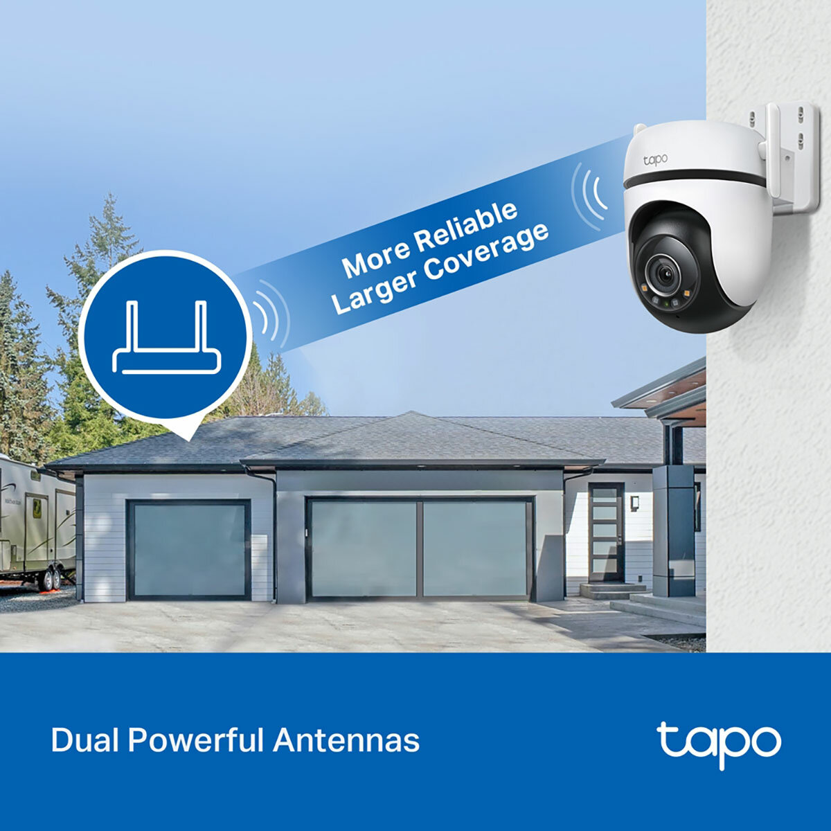 TP-Link Tapo C520WS 2K 4MP Outdoor Pan/Tilt Security Wi-Fi Camera -2 Pack