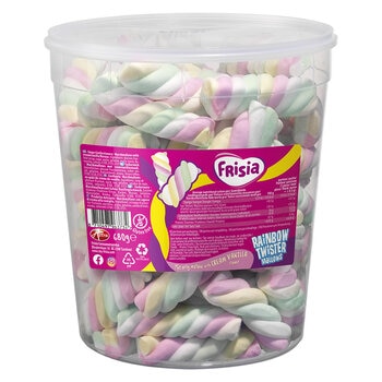 Frisia Rainbow Twister Mallows Drum, 680g