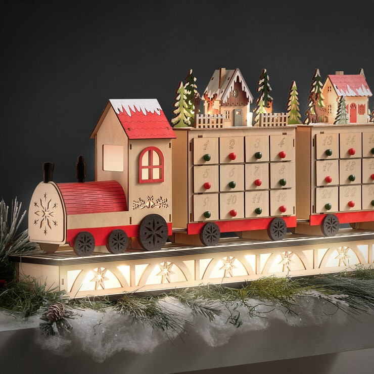 Train Village LED Advent Calendar