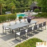 LIFE Outdoor Living Barossa 11 Piece Extendable Dining Table Set