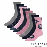 Ted Baker Women's Crew Sock, 8 Pack