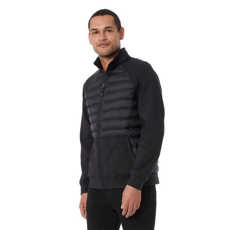 32 Degrees Men's Mixed Media Jacket in Black, Extra Extra Large 32 Degrees Men's Mixed Media Jacket in Black, Extra Extra Large