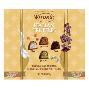 Witor's Italian Assorted Chocolate Truffles, 1kg