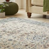 Concept Looms Liberty Cream Grey Washable Rug, in 3 Sizes