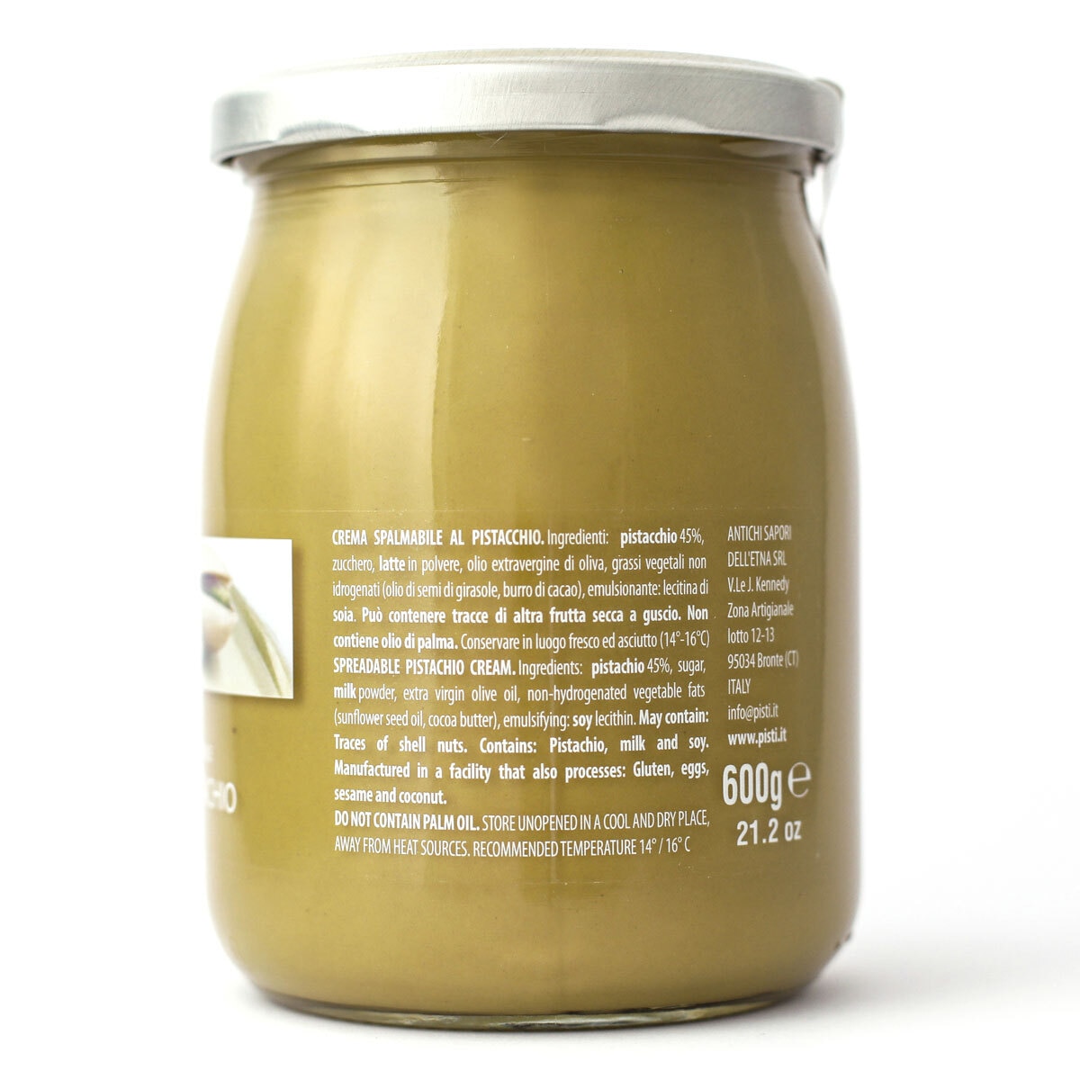 Pisti Sicilian Pistachio Cream Spread, 600g