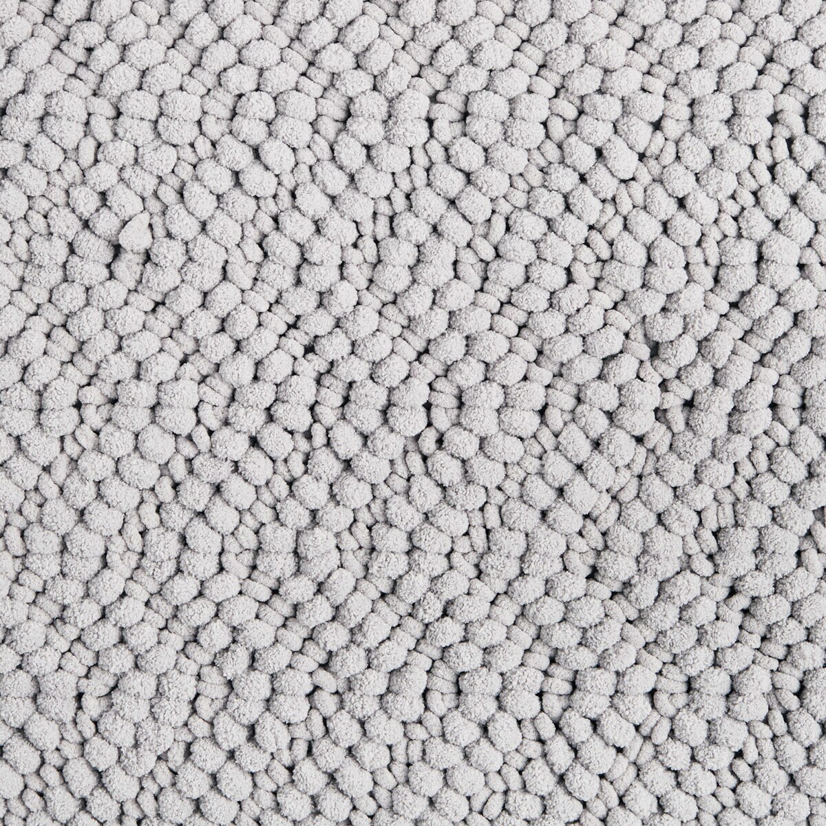 Nubby Chevron Bath Mat in Grey, 56 x 91 cm